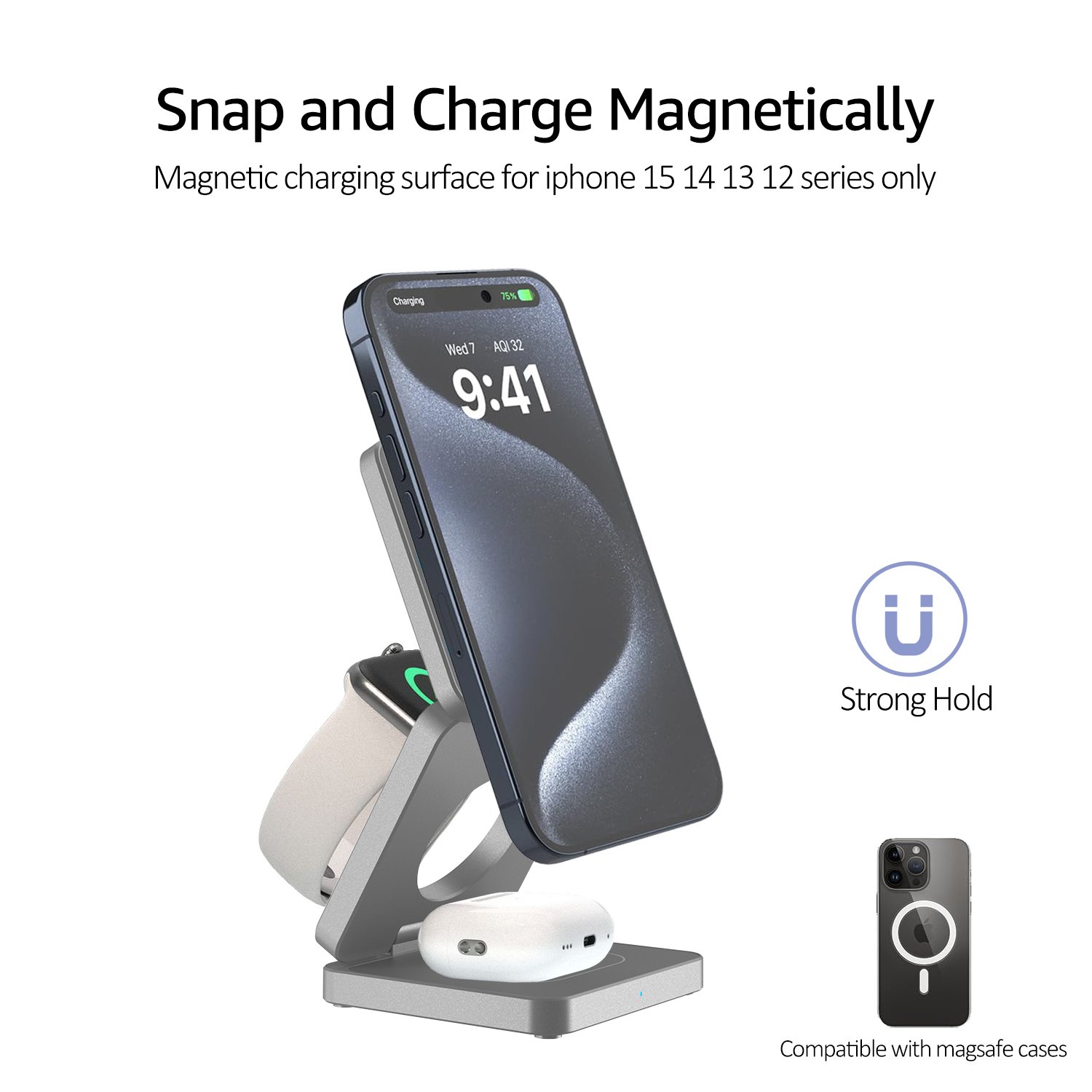 snap and charge-magnetically--wireless-charger