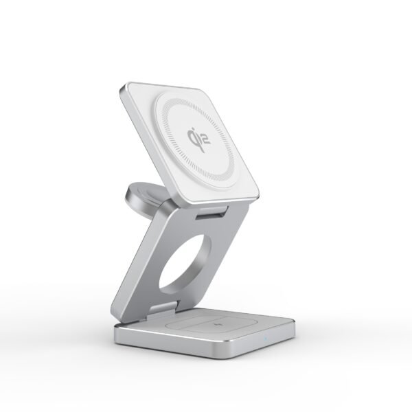 ilepo-qi2-iw30-Pro-Silver-Aluminium-foldable-wireless-charger