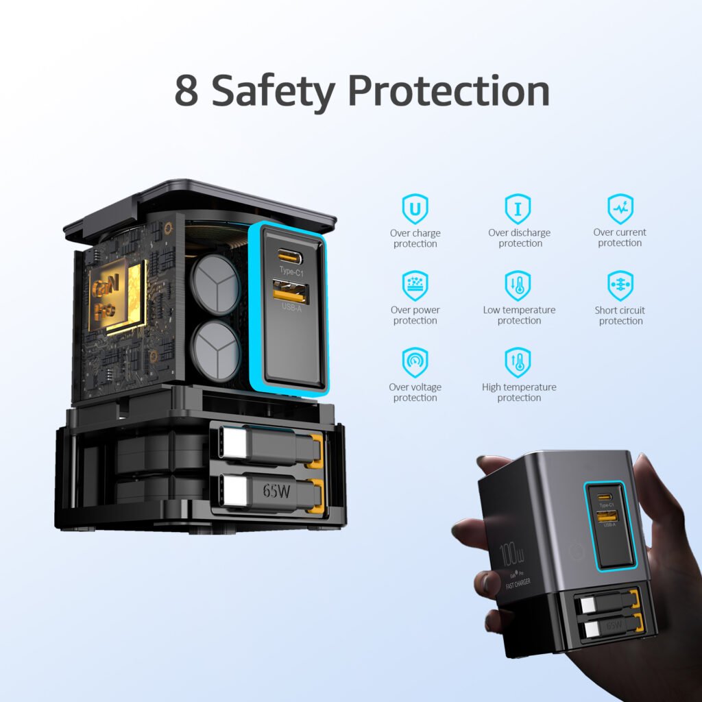 ilepo-Charger&Adapter Partner -safety-protection-charging tower for multiple devices