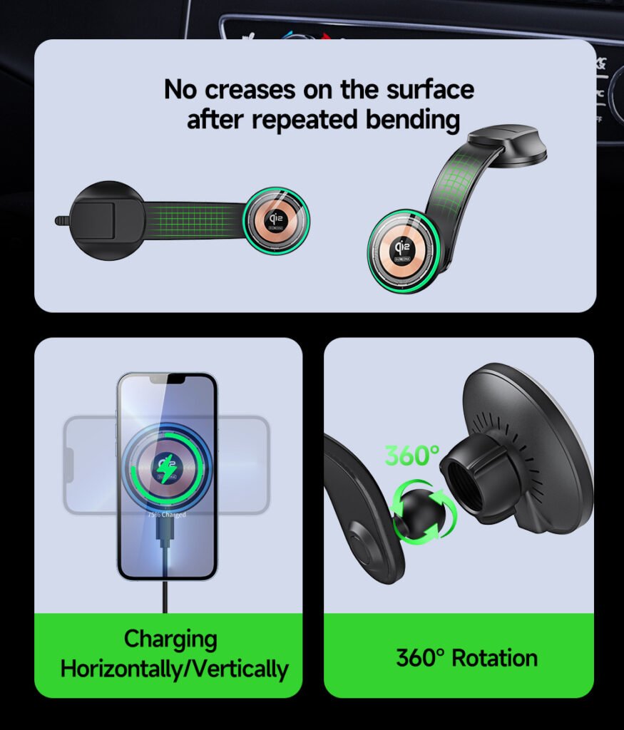 ilepo-supplier-wireless charging car mount